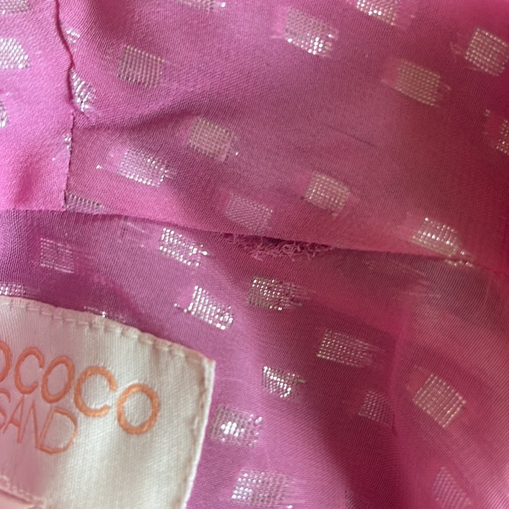 Rococo Sand x Revolve Lurex Dress Fuchsia Pink Mini Size Large NWT - Picture 6 of 10